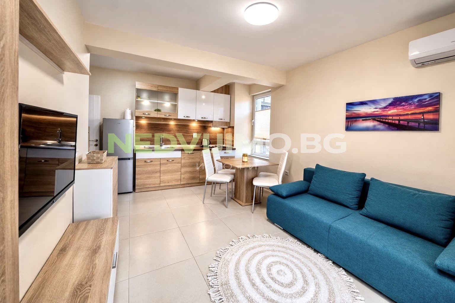 Модерен двустаен апартамент под наем в кв. Изгрев — 1